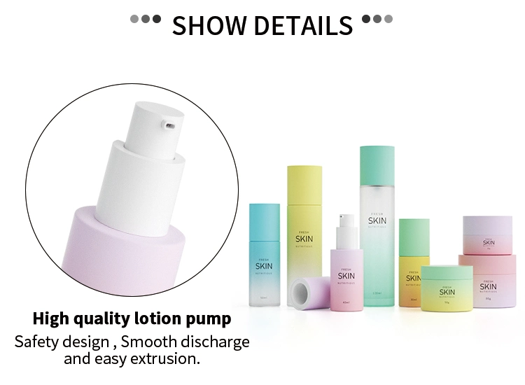 Luxury 30 50 80 G 40 100 120 Ml Empty Skincare Container Lotion Pump Cream Jar Custom Glass Spray Cosmetic Bottle Packaging