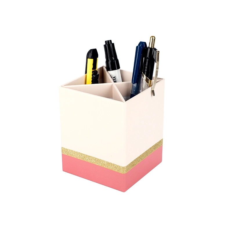 New Products Custom Printing Hot Foil Stamping Pen Holder Desk Accessories for School and Office