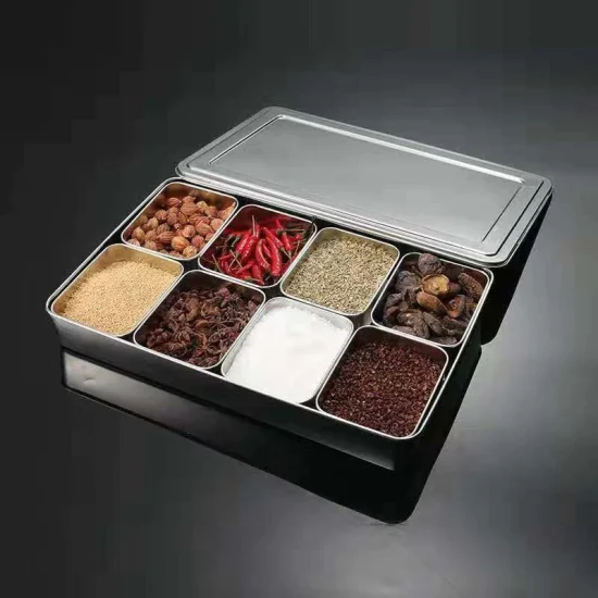 Stainless Steelsugar Salt Spice Box Set Kitchenware Sugar Salt Spice Seasoning Box