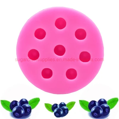 Fondant Blueberry Mold Gum Paste Silicone Fruit Mold Bakeware Vegetable Kitchen Utensil Supplies